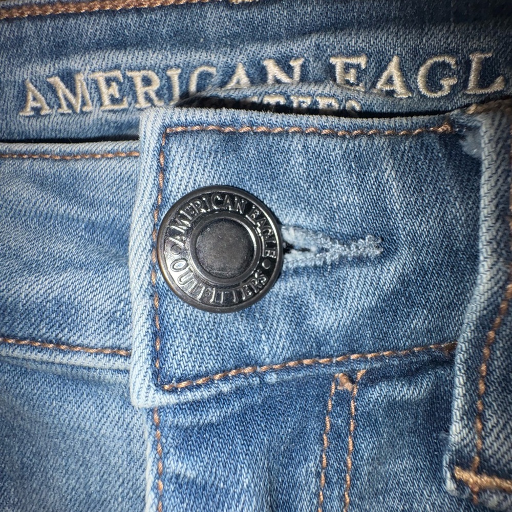 American Eagle Blue Skinny Vintage-Inspired Jeans - Picture 3 of 9